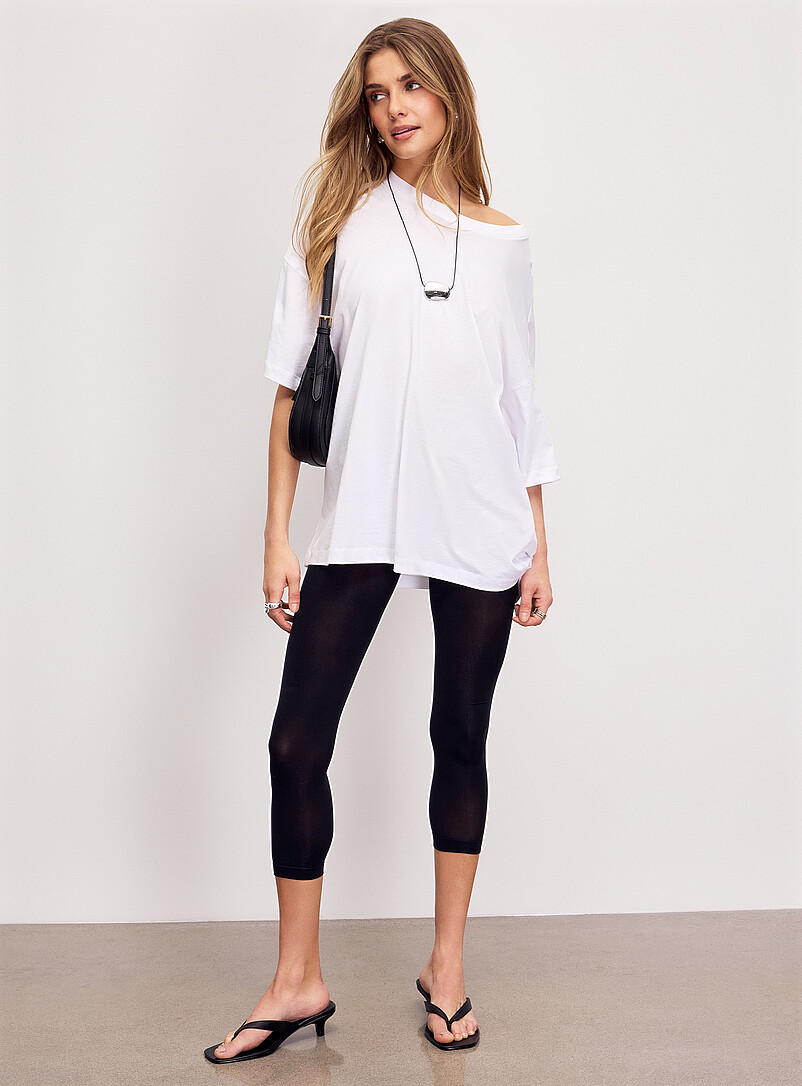 Black semi-transparent legging product image (primary)