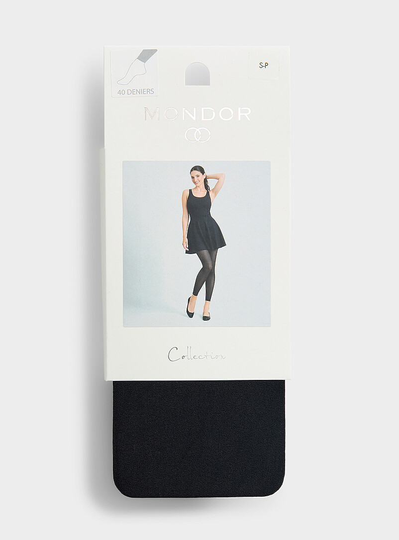 Black semi-transparent legging product image 3