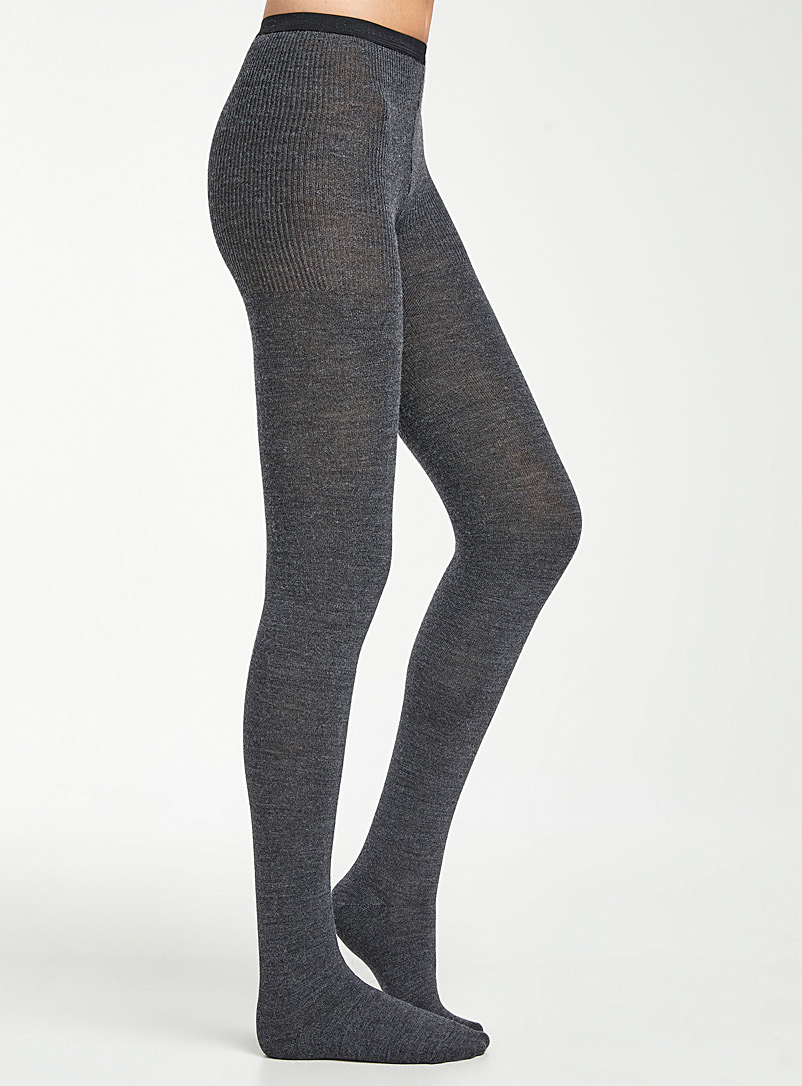 Solid merino tights product image (primary)
