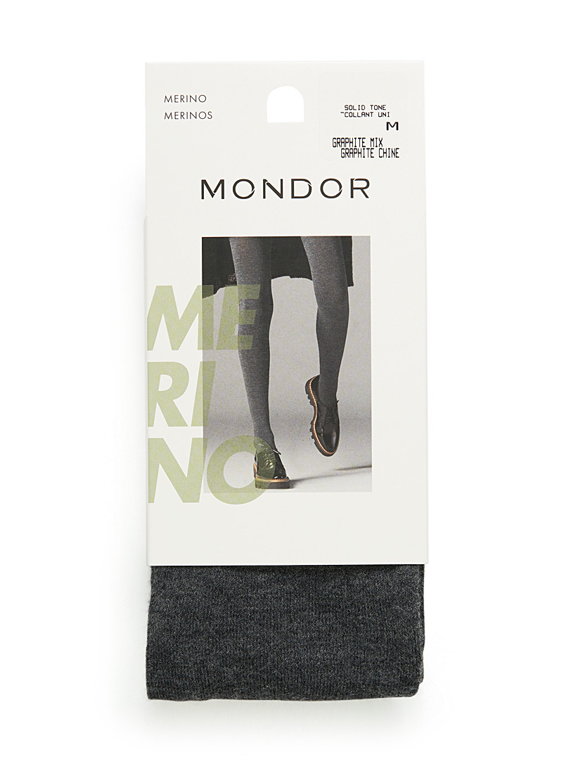 Solid merino tights product image 2