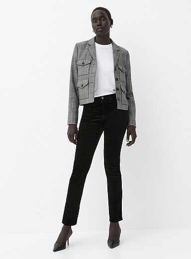 Pantalon Velours Côtelé Joseph - Taille 38 - Noir - Occasion Très Bon état