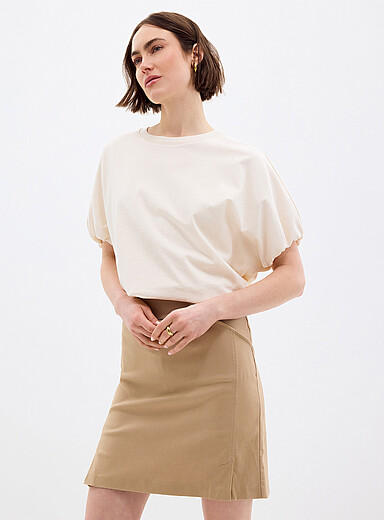 La jupe-short bengaline extensible