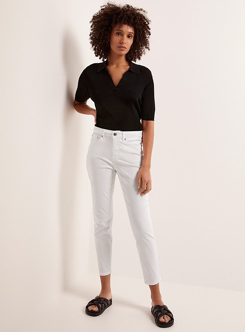 Contemporaine White Natural tone fitted jean for women