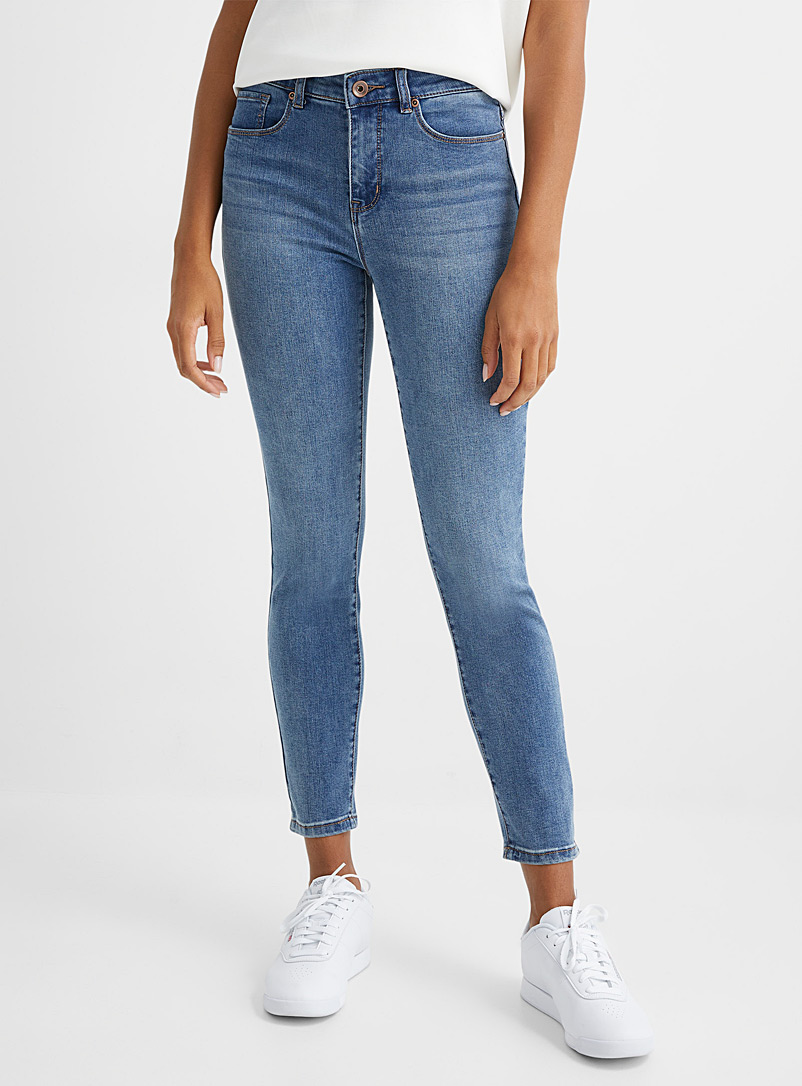 Contemporaine Marine Blue Straight and narrow stretch jeans for women