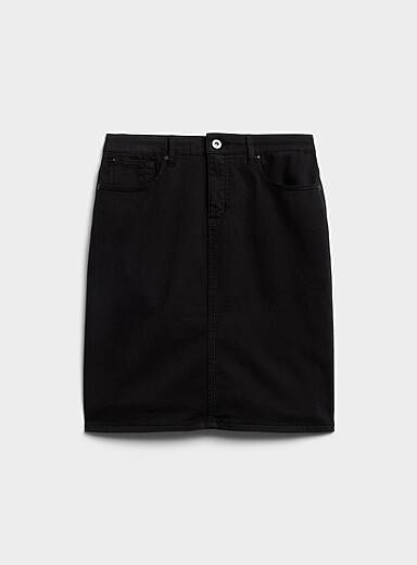 La minijupe denim extensible