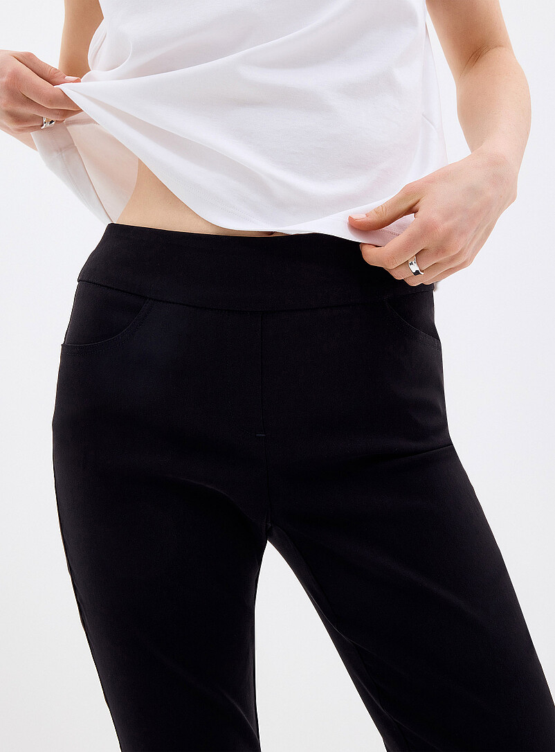 Comfort-waist bengaline capri pant Fit: Slim leg, regular rise product image 2