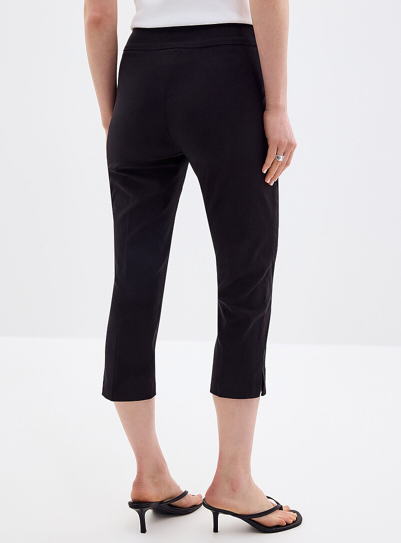 Comfort-waist bengaline capri pant Fit: Slim leg, regular rise product image 3