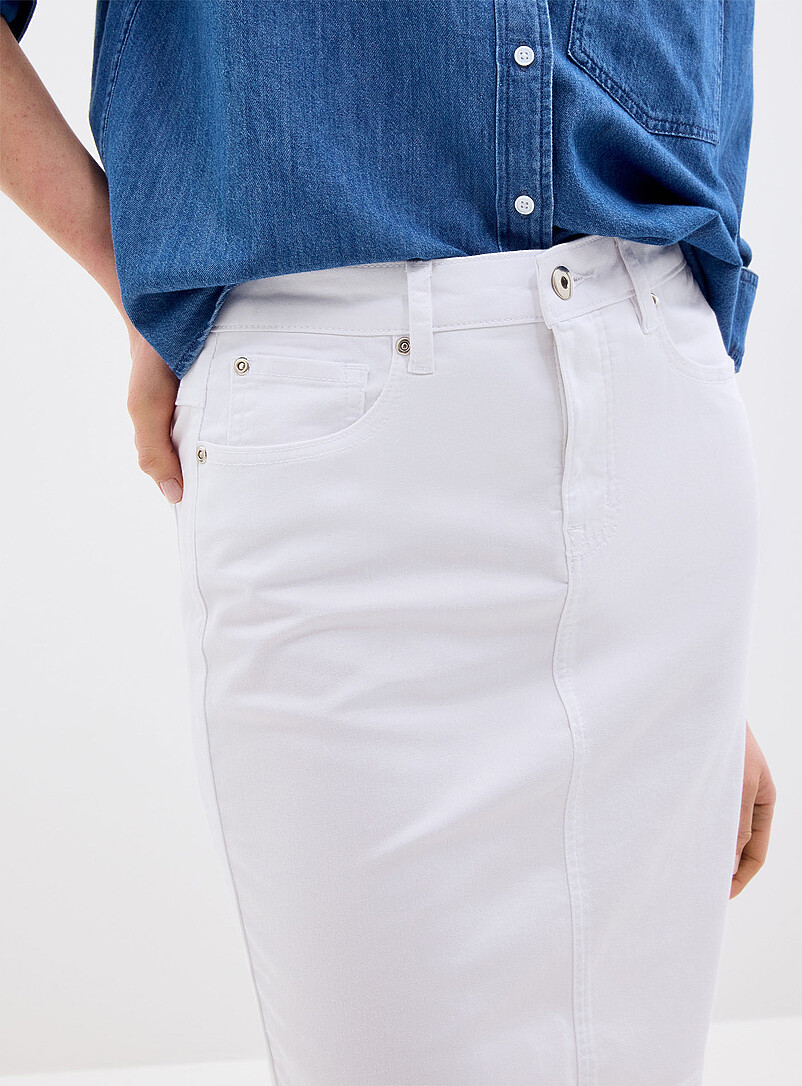 Stretch denim miniskirt product image 2