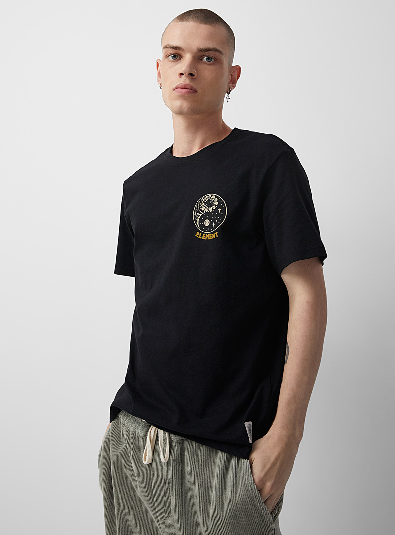 Element Black Late Bloomers T-shirt for men