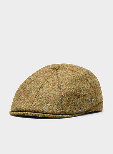Le 31: La casquette chauffeur olive accents color&eacute;s Vert pour homme