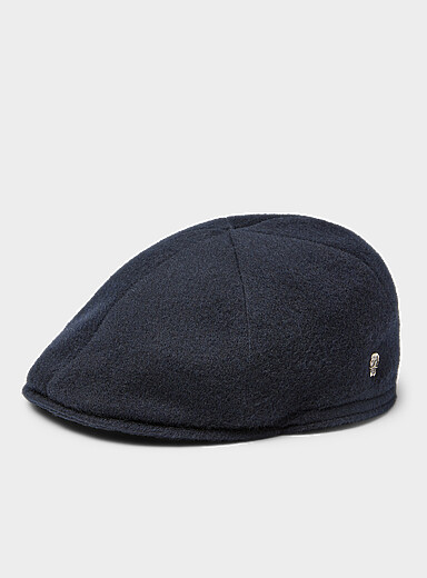 City Sport: La casquette chauffeur touche de cachemire Noir pour homme