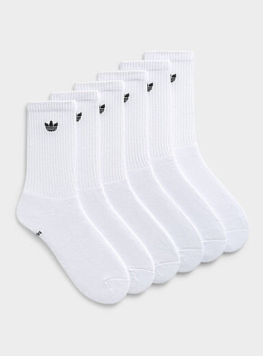 Neutral ribbed socks 6-pack