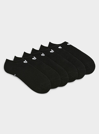 Logo solid ped socks 6-pack