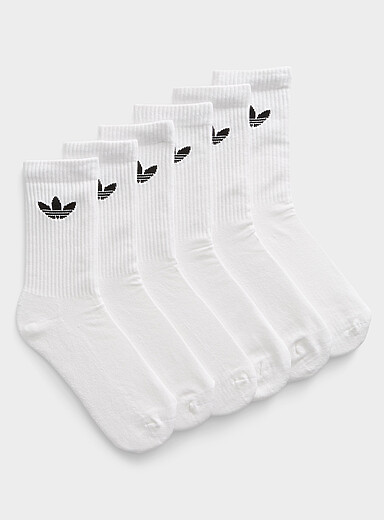 Les chaussettes logo Trefoil contraste Emballage de 6
