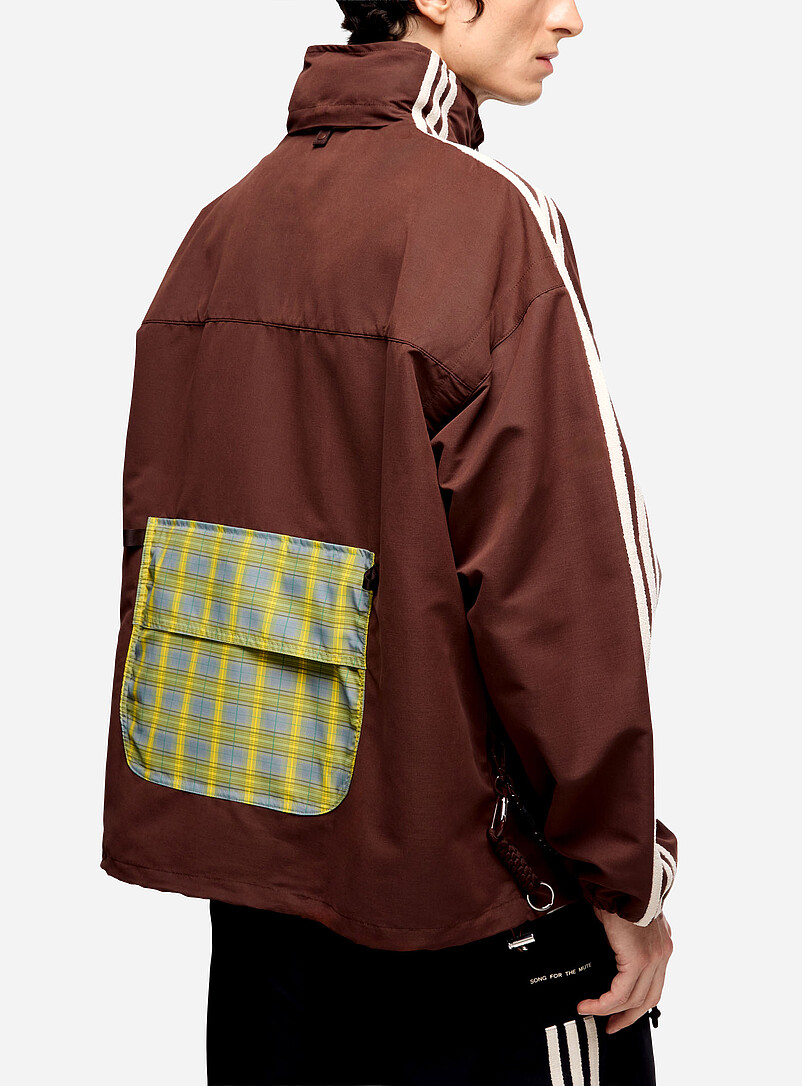 Adidas X Song for the Mute Chocolate/Espresso Contrast pocket and strap track jacket Unisex for men