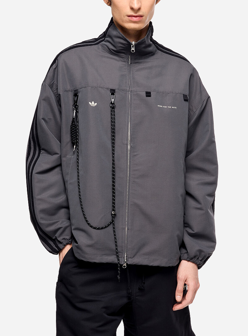 Adidas X Song for the Mute Chocolate/Espresso Contrast pocket and strap track jacket Unisex for men