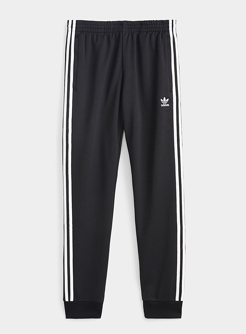 Adidas Originals Black and White SST Classic track joggers for men