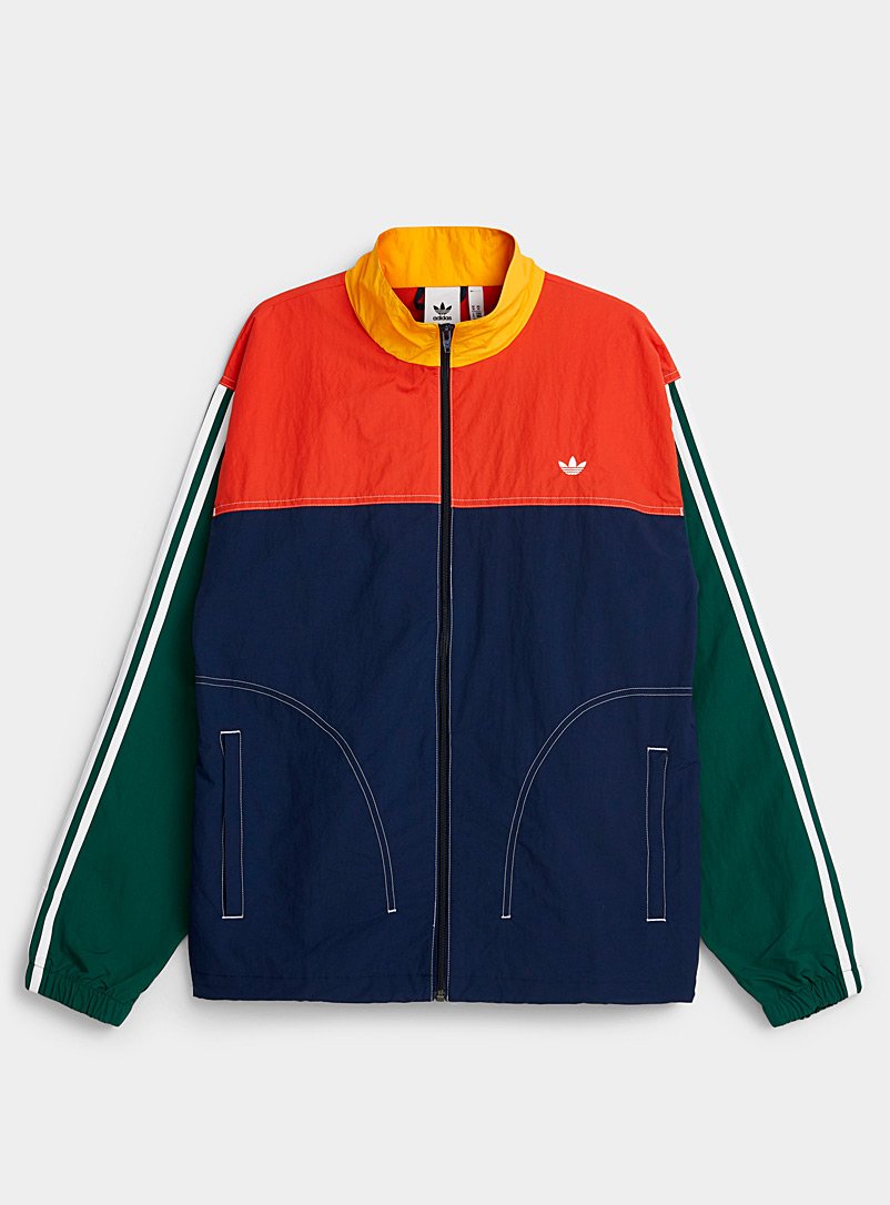 adidas patterned track jacket