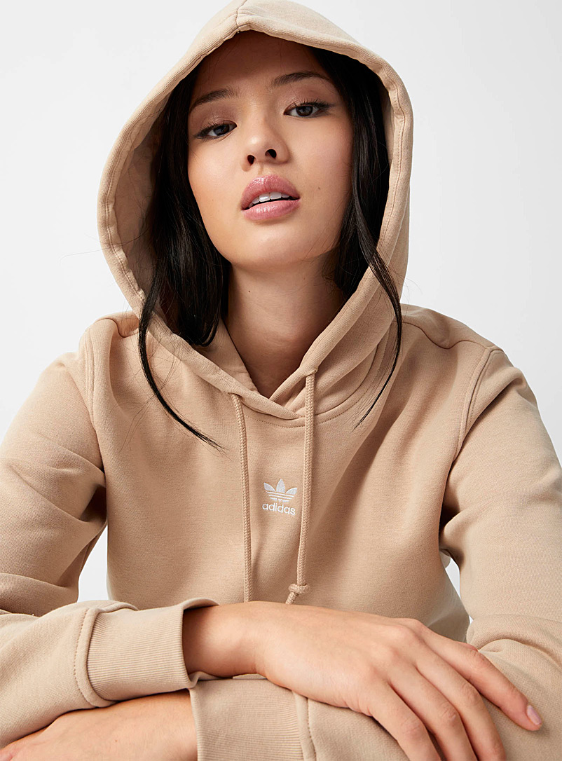 Adidas Originals Sand Mini-logo hoodie for women