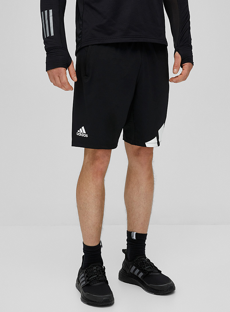 Adidas Black 4KRFT mega logo jersey short for men