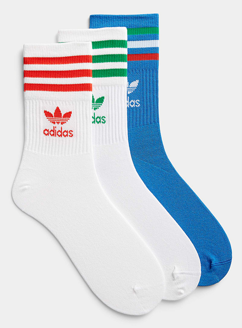 Adidas Originals Teal Athletic colours socks 3-pack for men