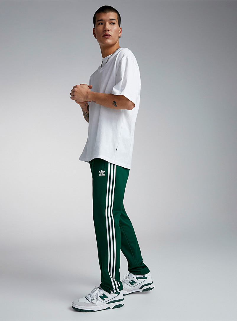 Adidas Originals: Le pantalon track Firebird vert minéral Vert foncé-mousse-olive pour homme