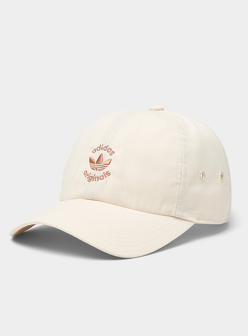 Adidas Originals Ivory White Embroidered logo baseball cap for women