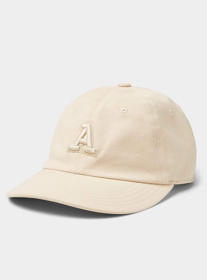 Adidas Originals Cream Beige Preppy embroidery baseball cap for women