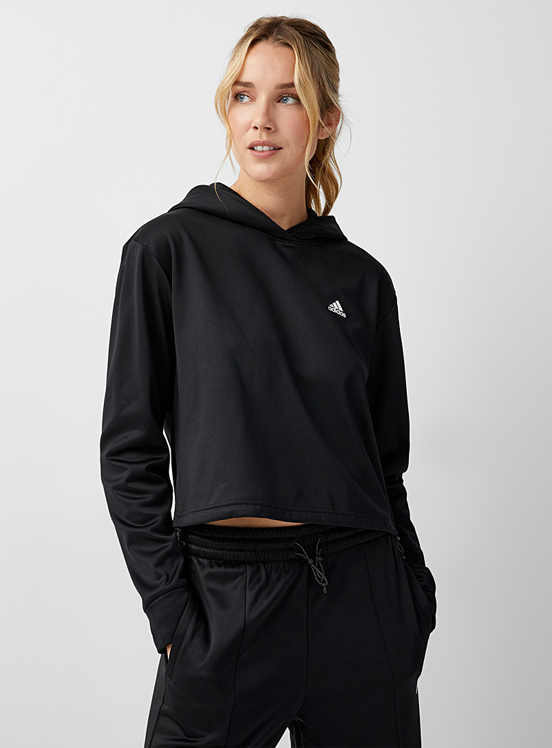 Adidas Black Toggle hooded sweatshirt for women