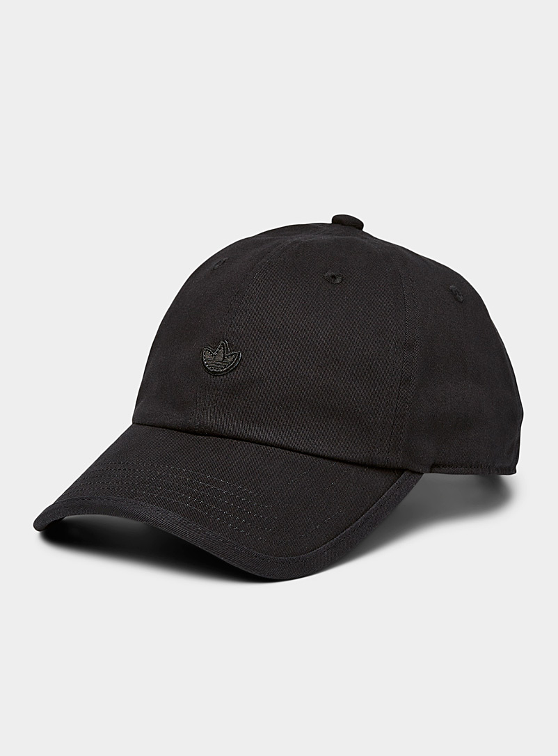 Adidas Originals: La casquette baseball logo ton sur ton Noir pour femme