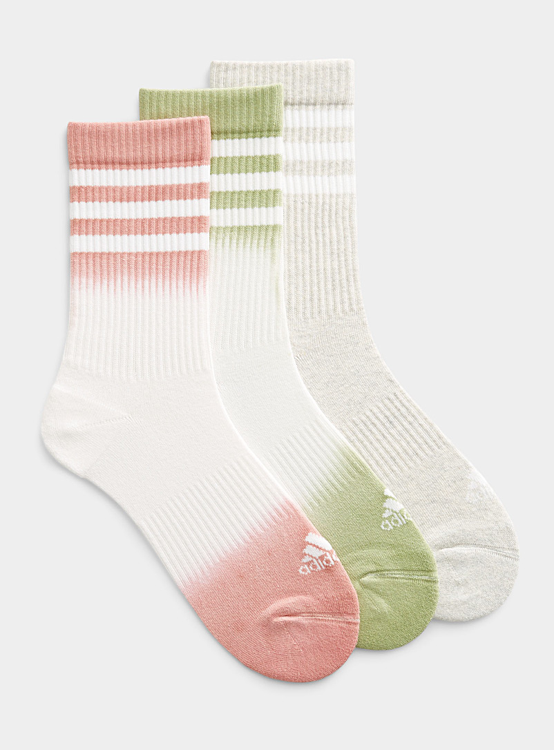 Adidas Originals Black and White Pastel dip-dye socks 3-pack for men