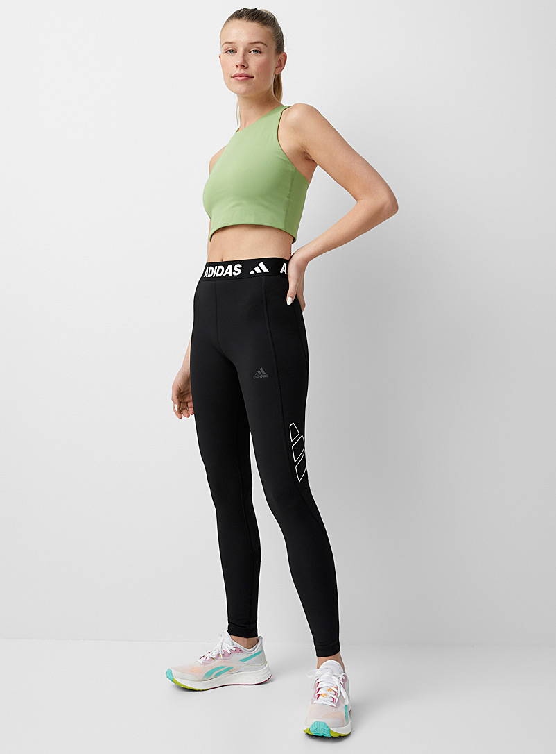 Adidas: Le legging taille signature Noir pour femme