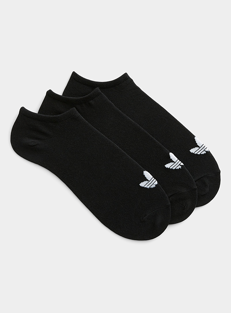 Adidas Black Black logo toe ped sock for men