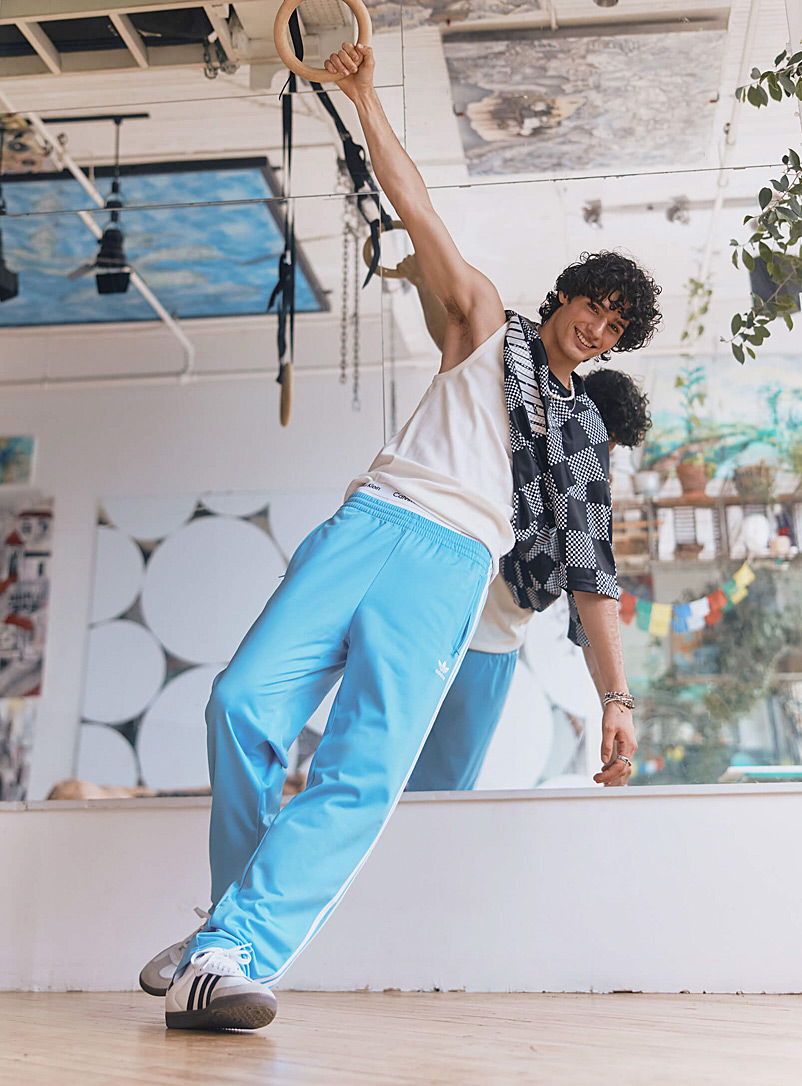 Adidas Originals: Le pantalon <i>track</i> Firebird Bleu moyen - Ardoise pour homme