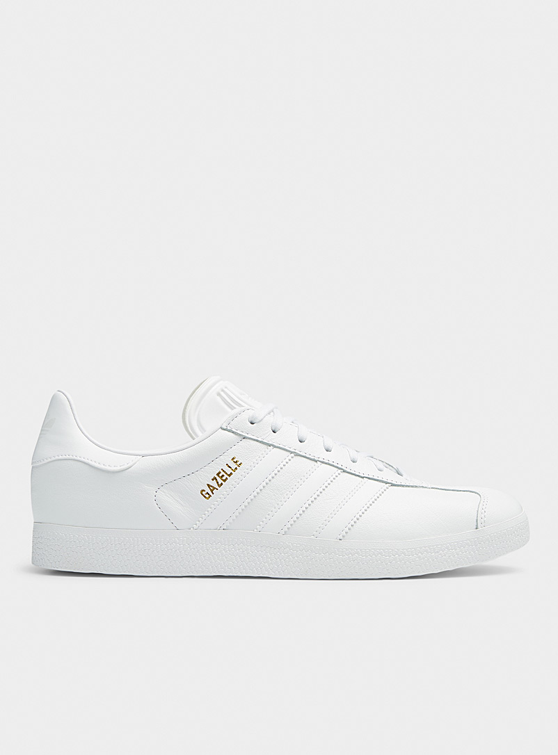 Adidas Originals White White tonal Gazelle sneakers Men for men