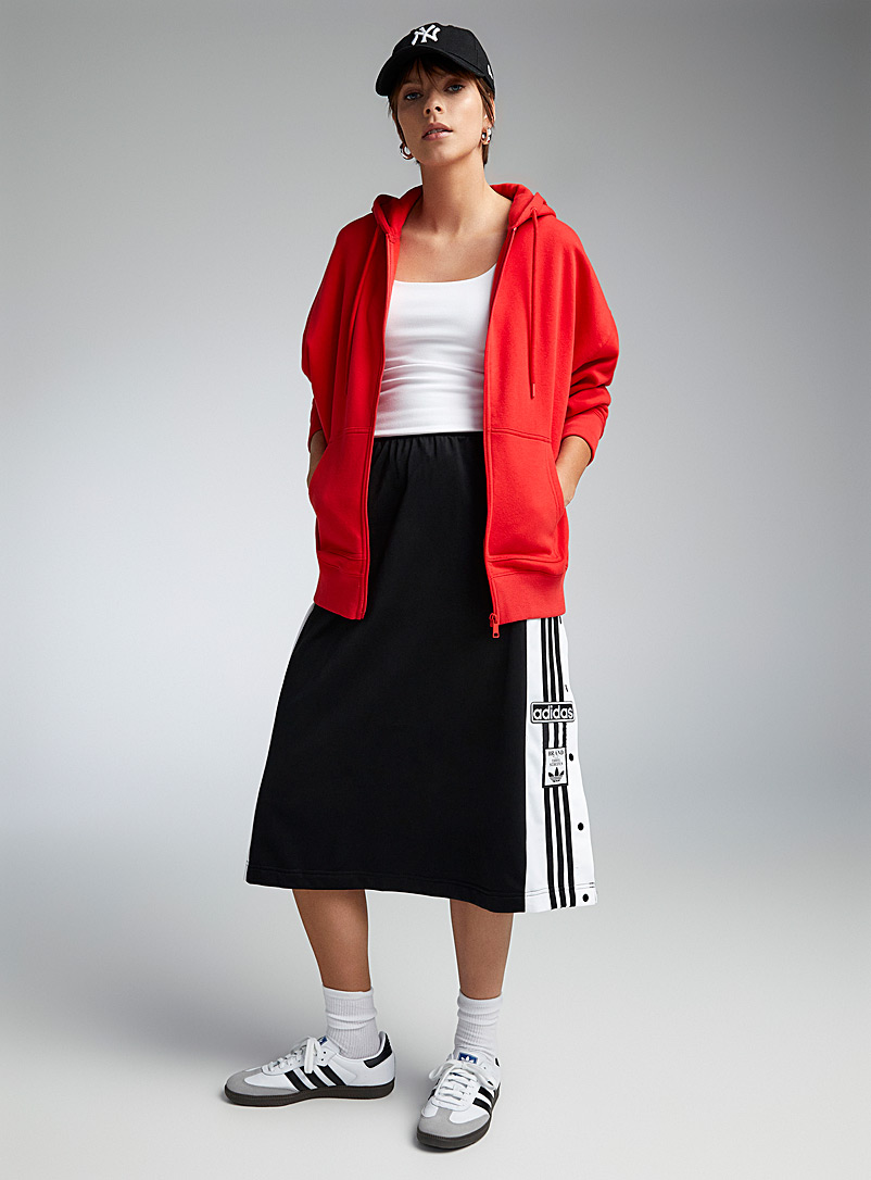 Adidas Originals Black Adibreak snap buttons skirt for women