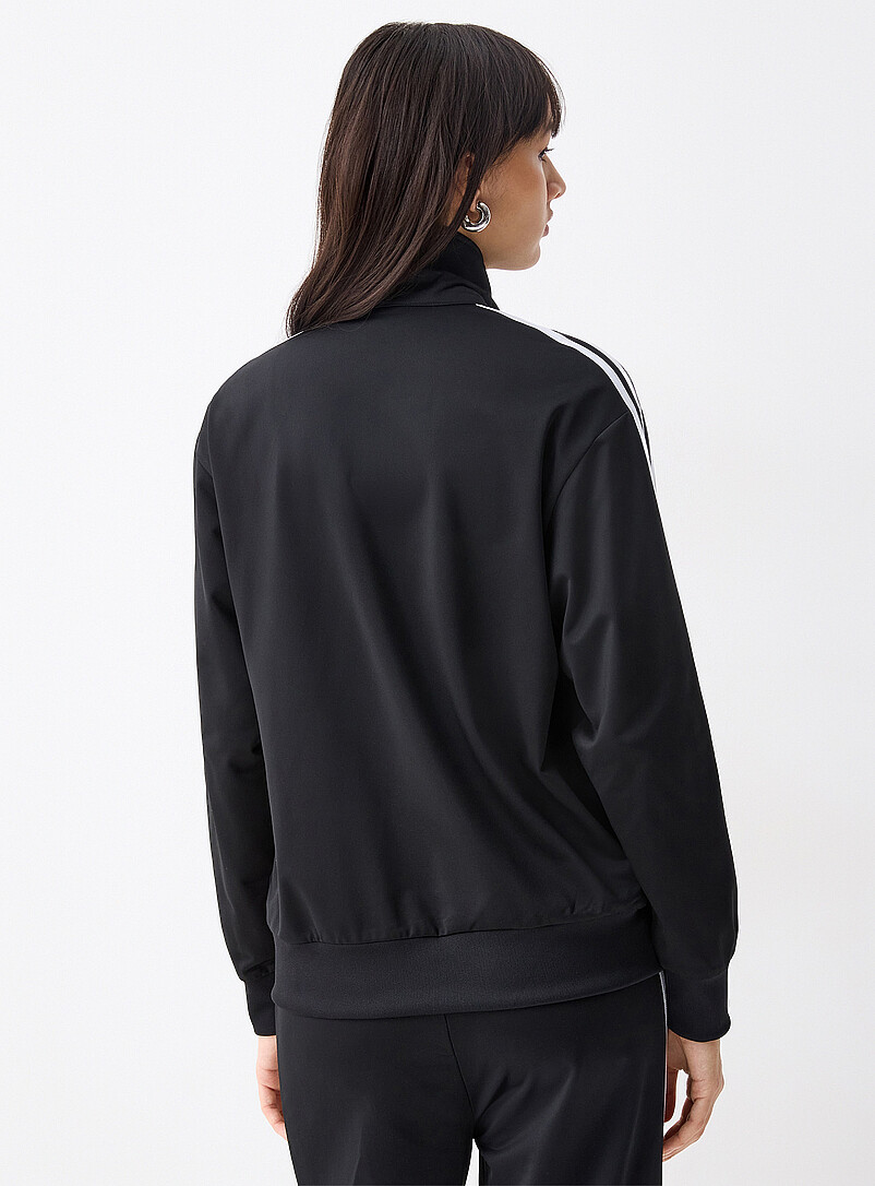 Adidas: La veste <i>track</i> tricot col montant Noir pour femme