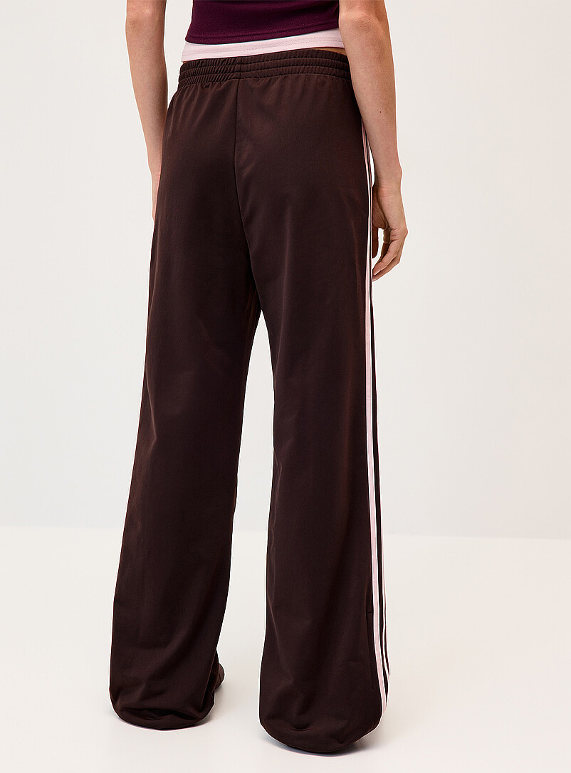 Adidas: Le pantalon <i>track</i> large 3 bandes Bourgogne  pour femme