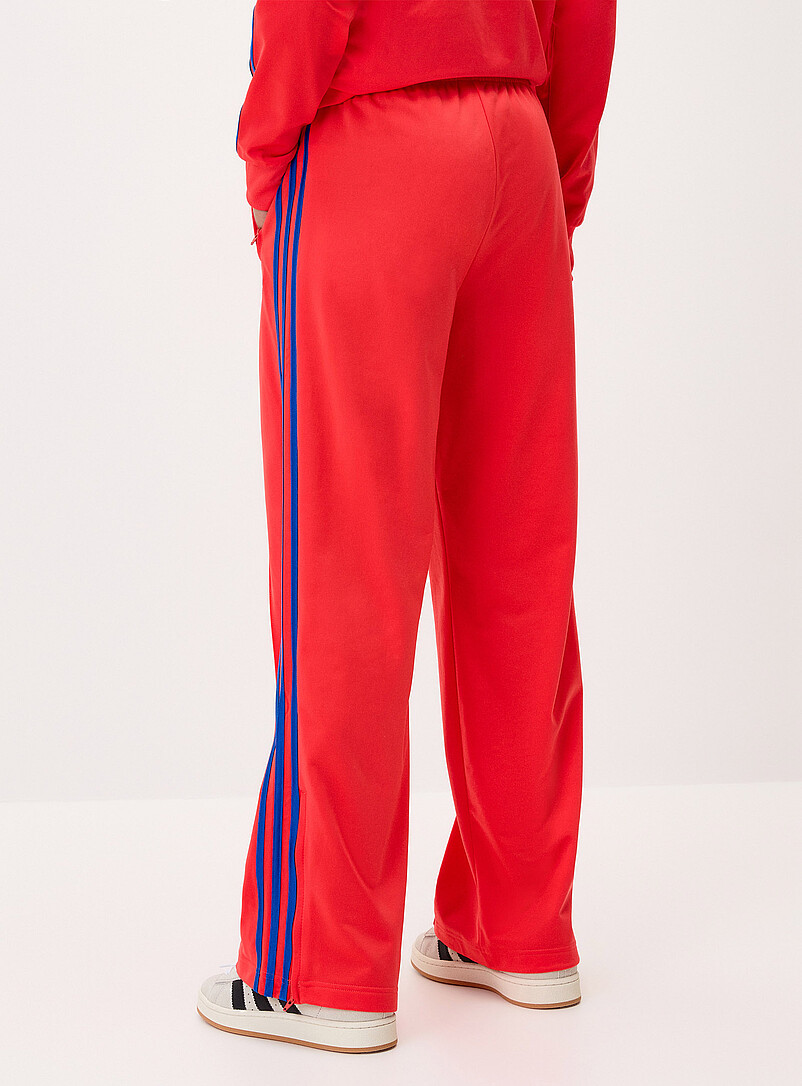 Adidas Black Three stripes wide-leg track pant for women