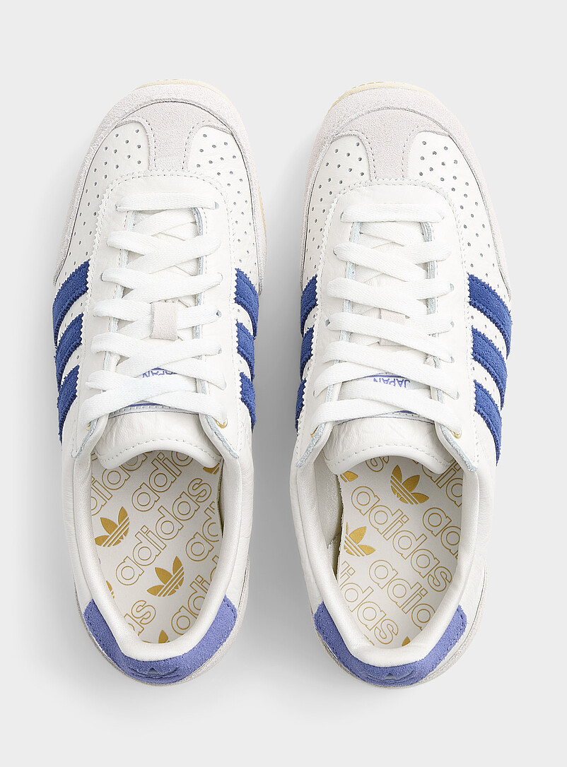 Adidas Originals: Le sneaker Japan &eacute;cru et bleu Femme Blanc cass&eacute; pour femme