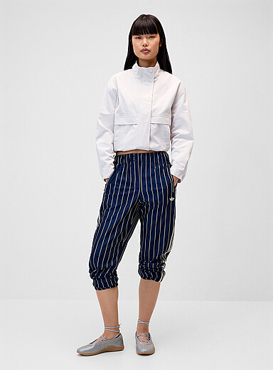 Adidas Originals Patterned Blue Firebird slim stripes track jogger for women