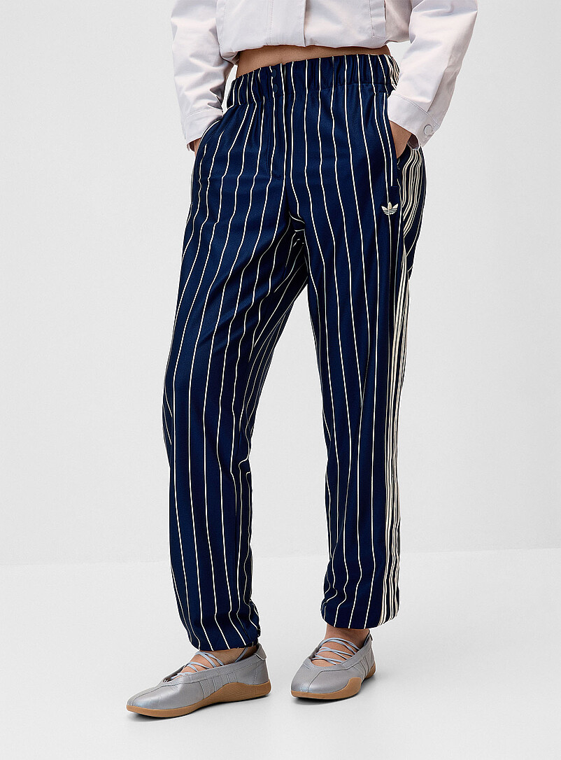 Adidas Originals Patterned Blue Firebird slim stripes track jogger for women