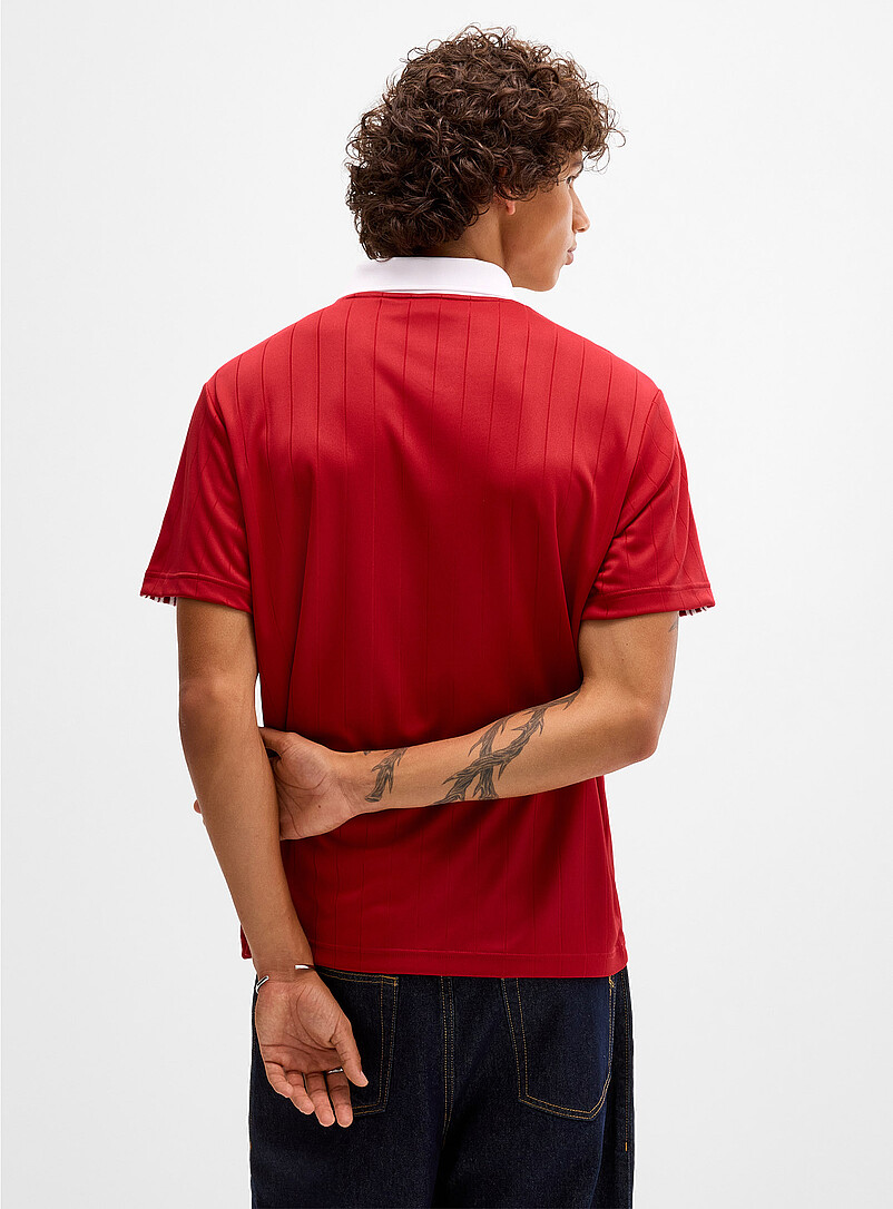 Adidas Originals: Le polo de soccer Adicolor rayures verticales Bleu fonc&eacute; - Indigo pour homme