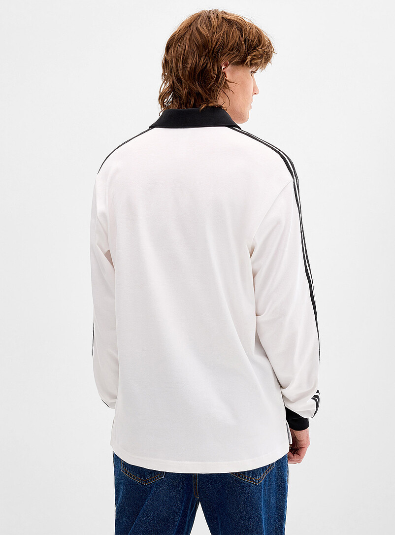 3-stripe long-sleeve Rugby polo Loose fit | Adidas Originals
