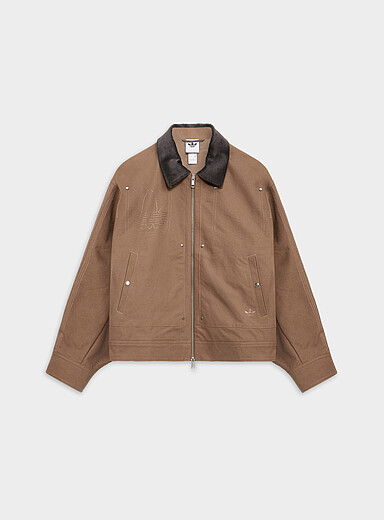 Adidas Light Brown Premium Essentials worker jacket for men