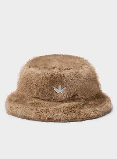 Faux-fur bucket hat