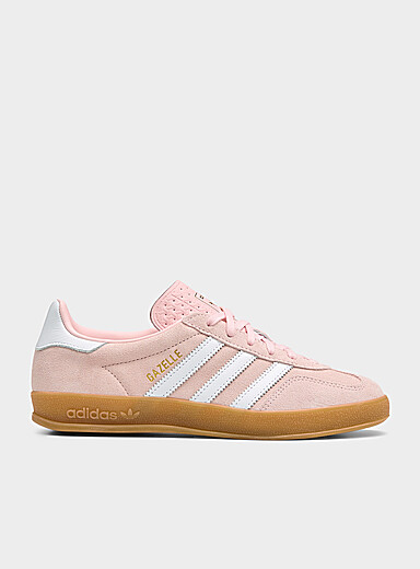 Le sneaker Gazelle Indoor rose sabl&eacute; Femme