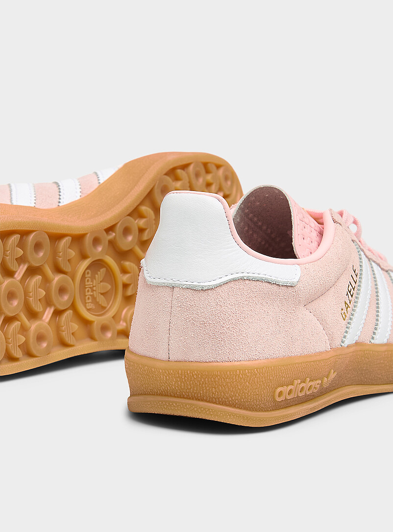 Adidas Originals: Le sneaker Gazelle Indoor rose sabl&eacute; Femme Rose pour femme