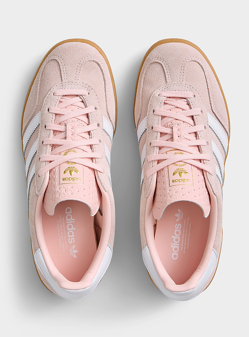 Adidas Originals: Le sneaker Gazelle Indoor rose sabl&eacute; Femme Rose pour femme