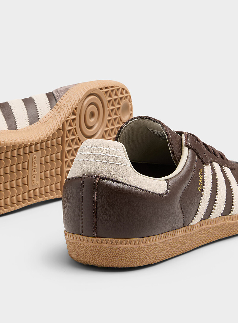 Adidas Originals: Le sneaker Samba OG ch&acirc;taigne Homme Brun pour homme